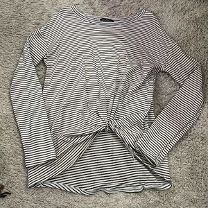 tie front long sleeve